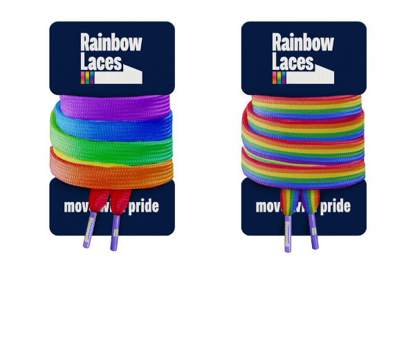 Picture of Stonewall rainbow coloured laces