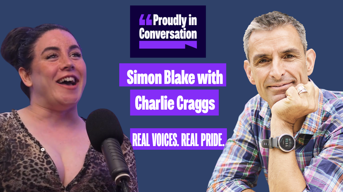 Simon Blake with Charlie Craggs