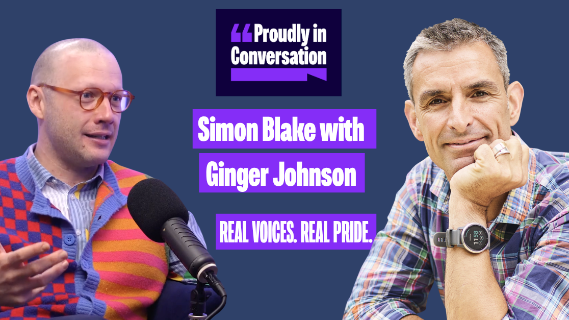 Simon Blake with Ginger Johnson