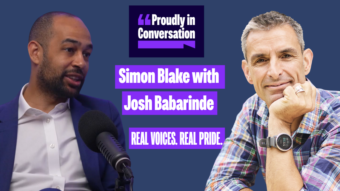 Simon Blake with Josh Babarinde