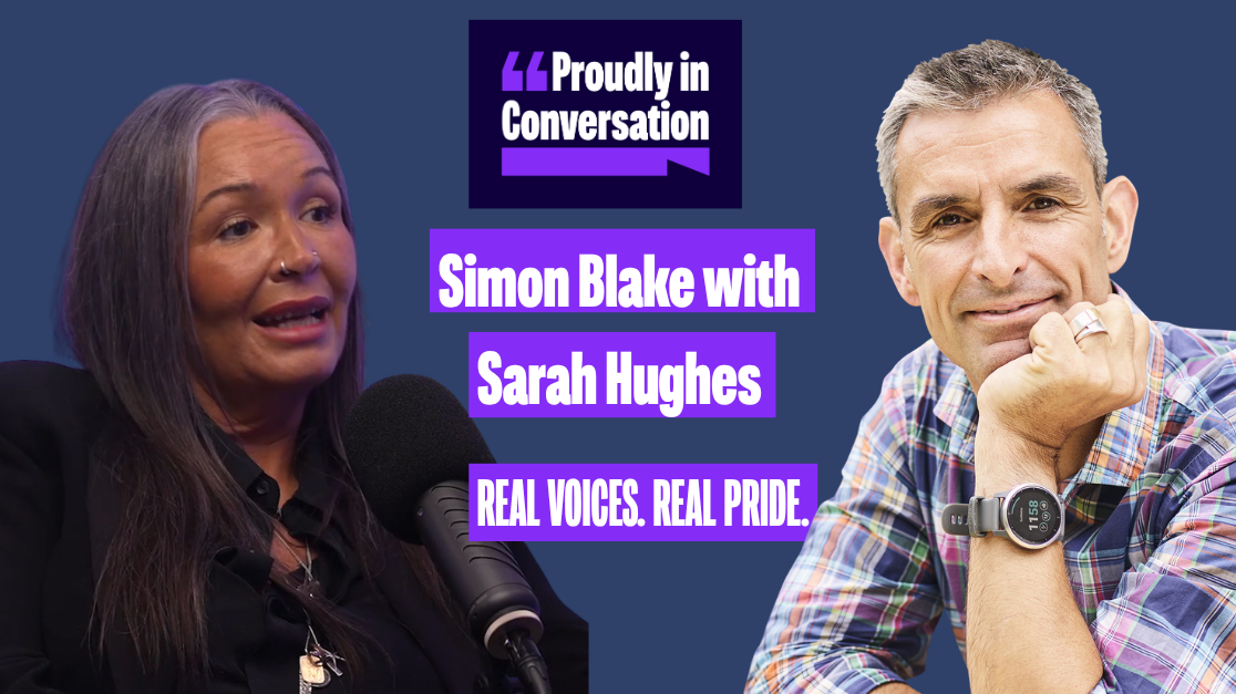 Simon Blake with Sarah Hughes