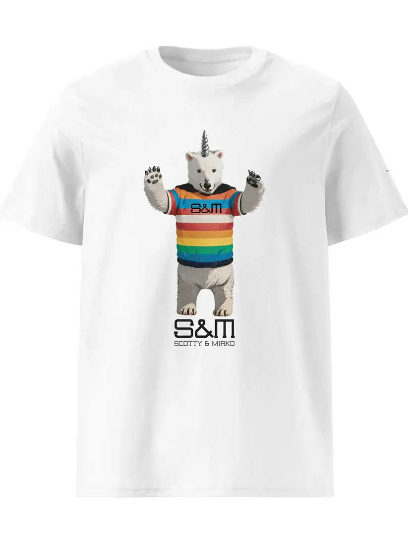 White thsirt Pride bear