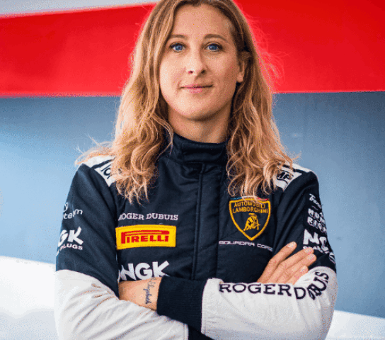Charlie Martin, a racing driver in racing driver clothes.
