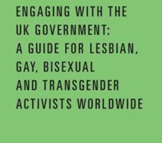 Engaging the UK Government (English) cover.
