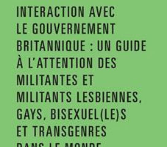 Engaging the UK Government (French) cover.