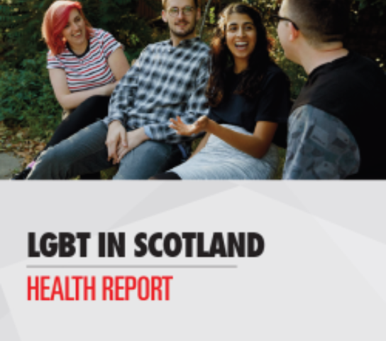 LGBT in Scotland Health report cover.