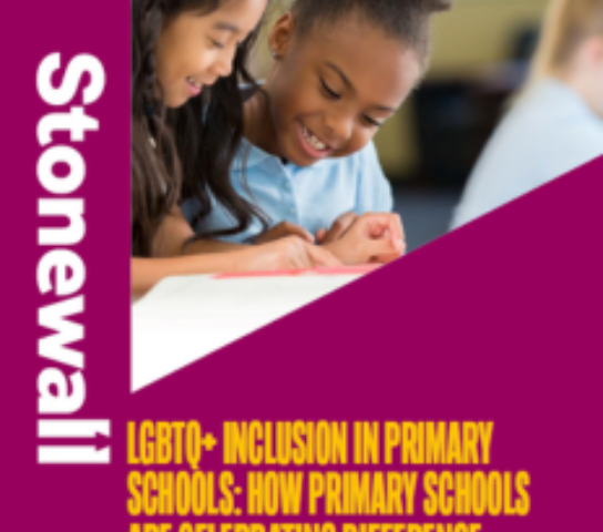 Front cover of LGBTQ+ Inclusion in Primary Schools.