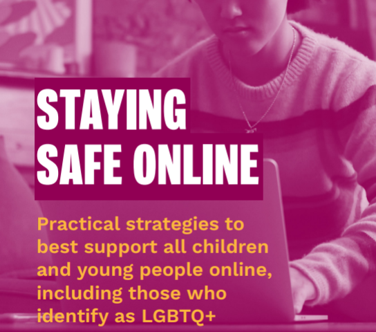 Front cover of Staying Safe Online.