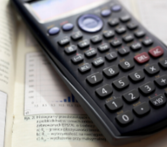 Picture of a calculator.