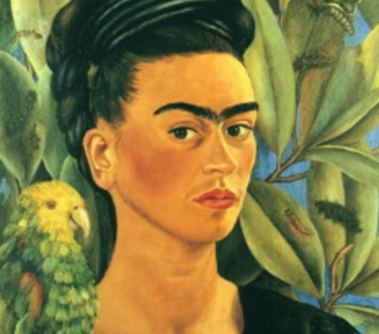 Painting of Frida Kahlo.