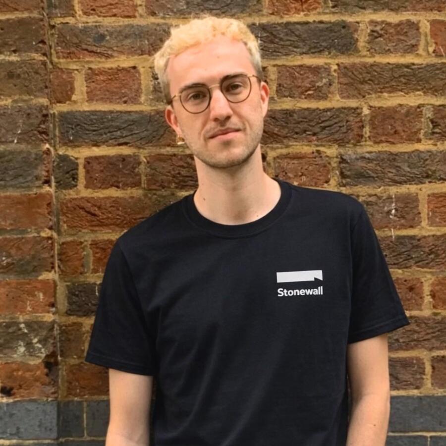 T Shirt Guy against wall 500