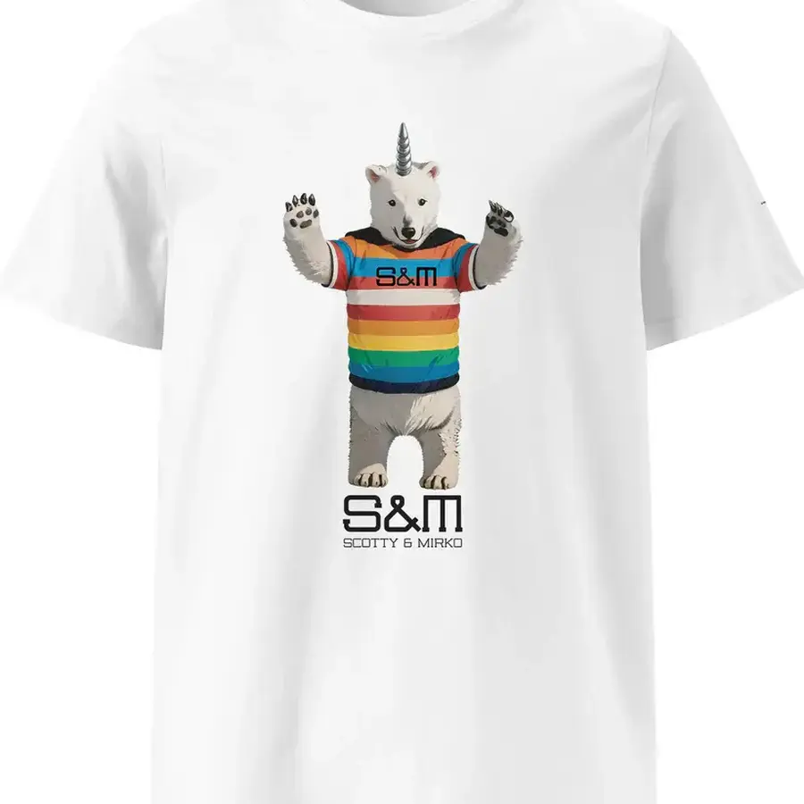 White thsirt Pride bear