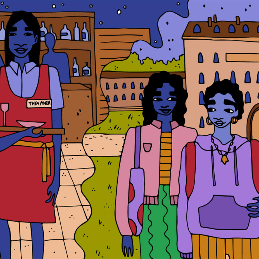 Square block coming out square color