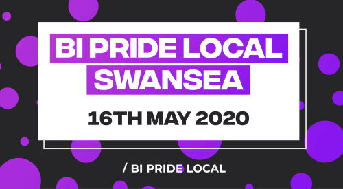 Bi Pride Swansea announcement banner