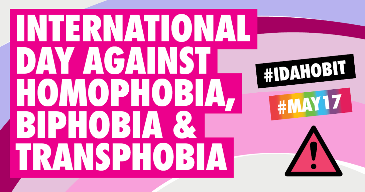 Why Do We Need An International Day Against Homophobia Biphobia And Transphobia Stonewall